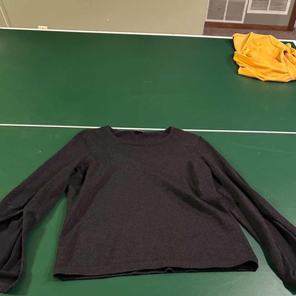 Minnie Rose Classic Black Knit Sweater